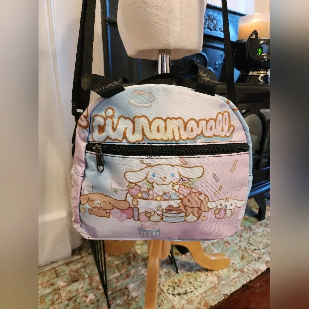 Cinnamoroll Sanrio Insulated Lunch Bag Crossbody Pastel Pink Blue OS